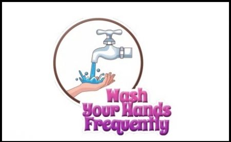 Wash your hands with soap and water for 20 seconds
